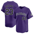 Fenge C.Rockies #23 Kris Bryant Player Purple Limited Home Stitched Jerseys