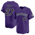 Fenge C.Rockies #27 Jordan Beck Player Purple Limited Home Stitched Jerseys