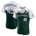 Fenge C.Rockies #49 Antonio Senzatela Player Green City Connect Limited Elite Home Stitched Jerseys
