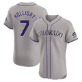 Fenge C.Rockies #7 Matt Holliday Player Gray Limited Elite Home Stitched Jerseys