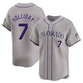 Fenge C.Rockies #7 Matt Holliday Player Gray Limited Home Stitched Jerseys