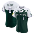 Fenge C.Rockies #8 Ryan Ritter Player Green City Connect Limited Elite Home Stitched Jerseys
