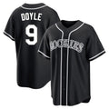 Fenge C.Rockies #9 Brenton Doyle Player Black Fashion Out Home Game Stitched Jerseys