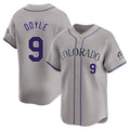 Fenge C.Rockies #9 Brenton Doyle Player Gray Limited Home Stitched Jerseys