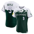 Fenge C.Rockies #9 Brenton Doyle Player Green City Connect Limited Elite Home Stitched Jerseys