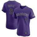 Fenge C.Rockies #9 Brenton Doyle Player Purple Limited Elite Home Stitched Jerseys
