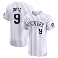 Fenge C.Rockies #9 Brenton Doyle Player White Limited Elite Home Stitched Jerseys