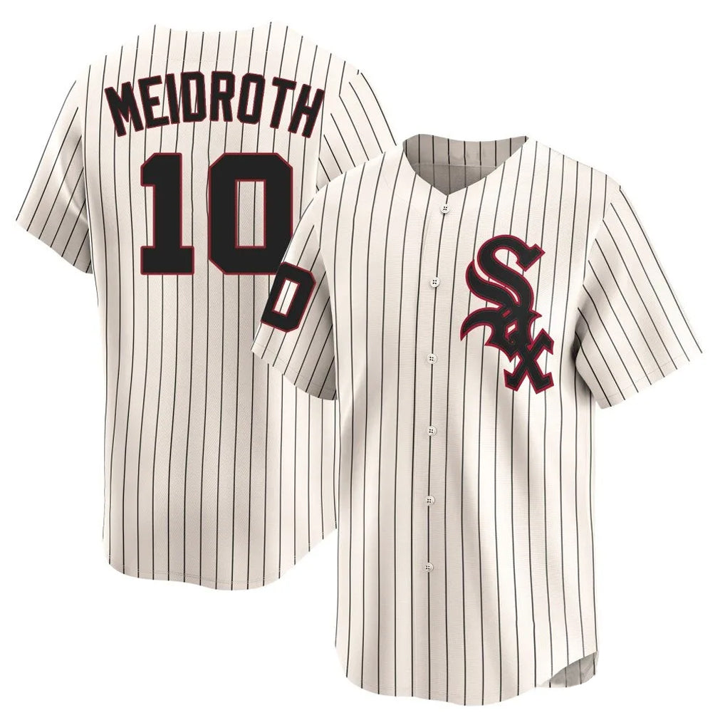 Fenge C.White Sox #10 Chase Meidroth Player Cream Cooperstown Collection Limited Home Stitched Jerseys