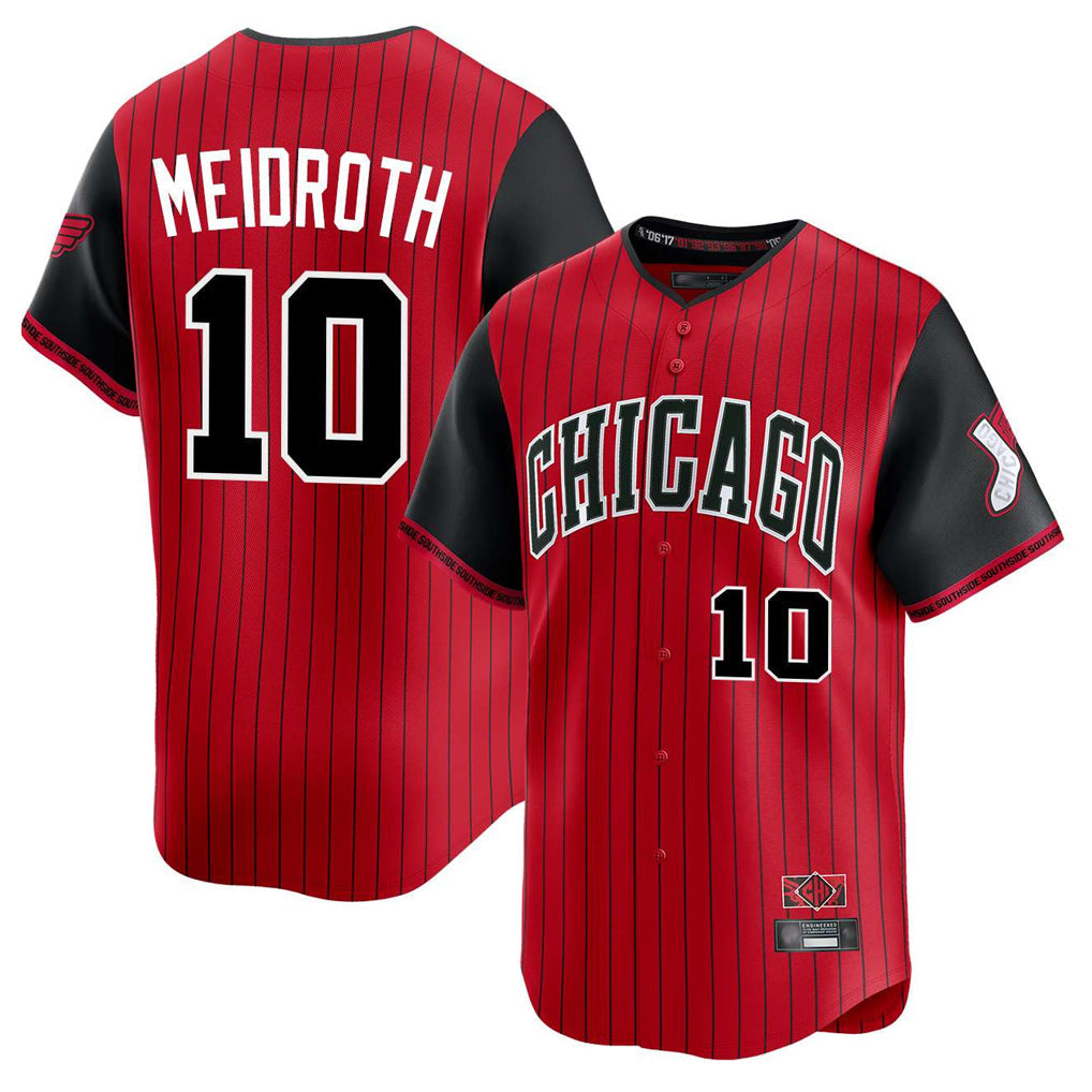 Fenge C.White Sox #10 Chase Meidroth Player Red City Connect Limited Home Stitched Jerseys