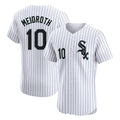 Fenge C.White Sox #10 Chase Meidroth Player White Stripe Limited Elite Home Stitched Jerseys