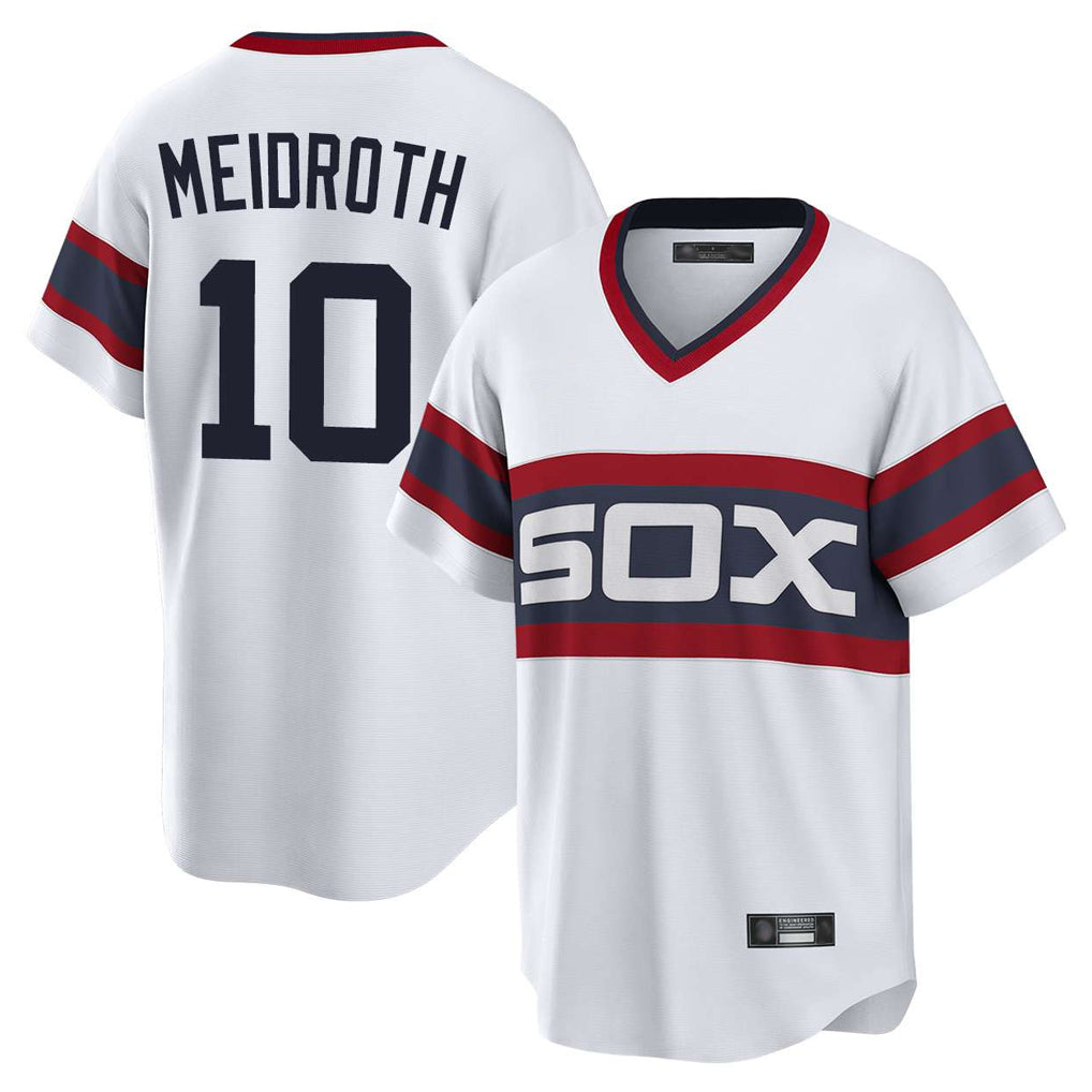 Fenge C.White Sox #10 Chase Meidroth Player White T-shirt Home Game Stitched Jerseys