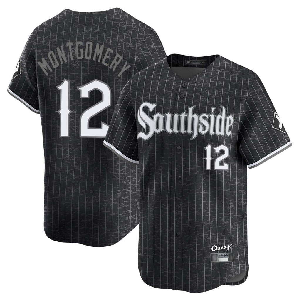 Fenge C.White Sox #12 Colson Montgomery Player Black City Connect Limited Home Stitched Jerseys