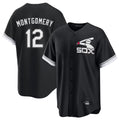 Fenge C.White Sox #12 Colson Montgomery Player Black Spring Training Game Stitched Jerseys