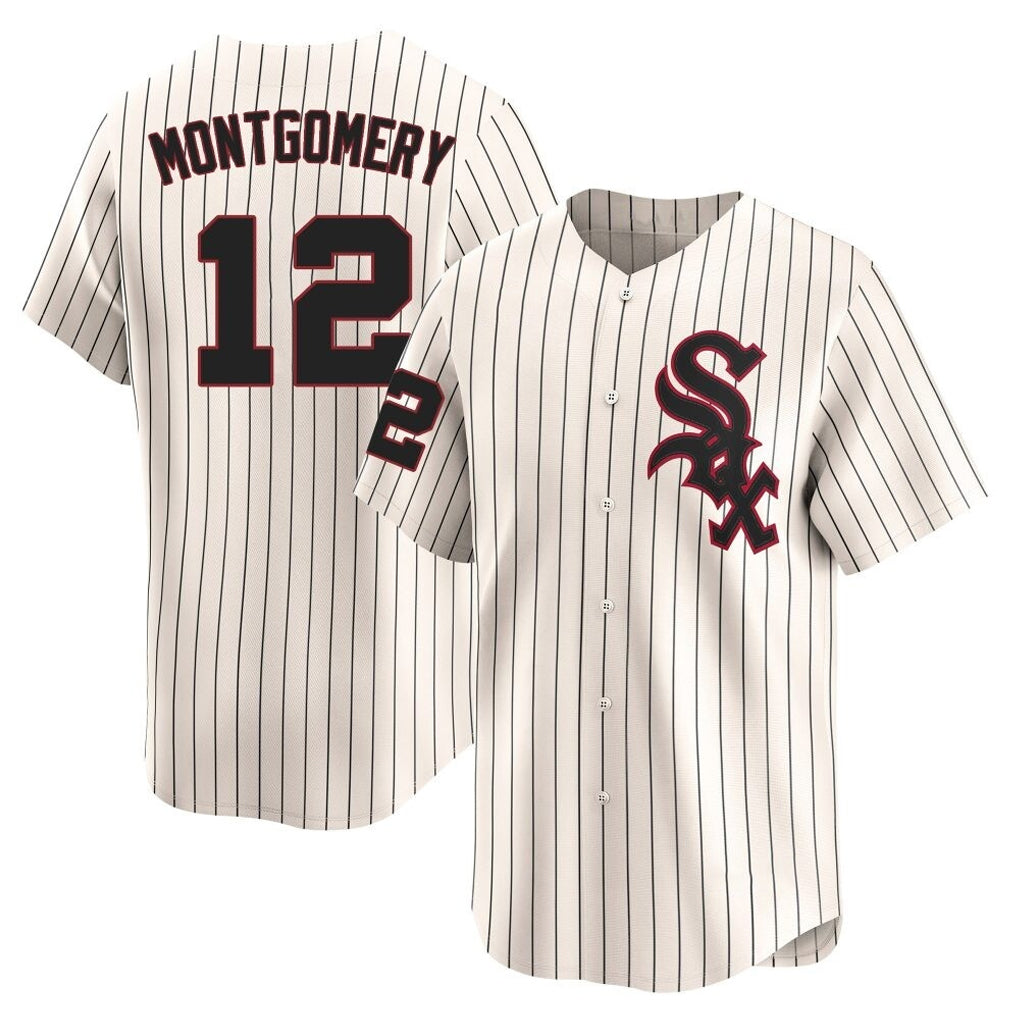 Fenge C.White Sox #12 Colson Montgomery Player Cream Cooperstown Collection Limited Home Stitched Jerseys