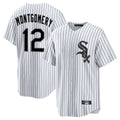 Fenge C.White Sox #12 Colson Montgomery Player White Stripe Home Game Stitched Jerseys