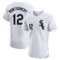 Fenge C.White Sox #12 Colson Montgomery Player White Stripe Limited Elite Home Stitched Jerseys