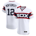 Fenge C.White Sox #12 Colson Montgomery Player White T-shirt Limited Elite Home Stitched Jerseys