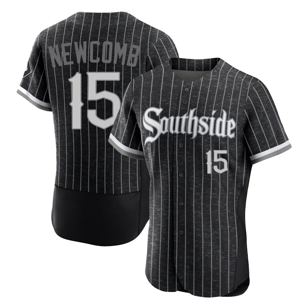 Fenge C.White Sox #15 Sean Newcomb Player Black City Connect Limited Elite Home Stitched Jerseys