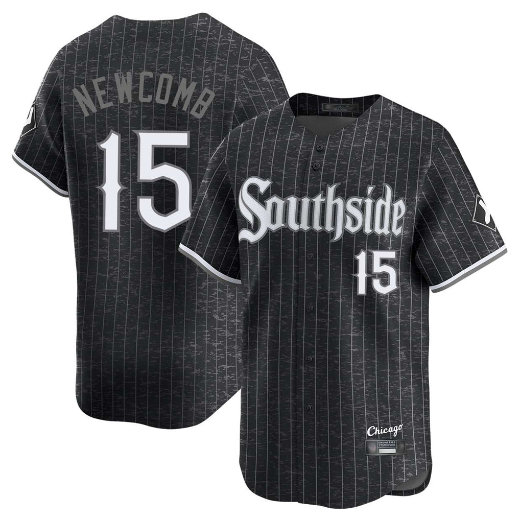Fenge C.White Sox #15 Sean Newcomb Player Black City Connect Limited Home Stitched Jerseys
