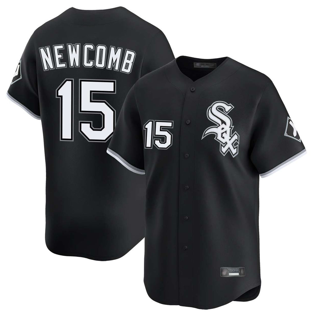 Fenge C.White Sox #15 Sean Newcomb Player Black Limited Home Stitched Jerseys