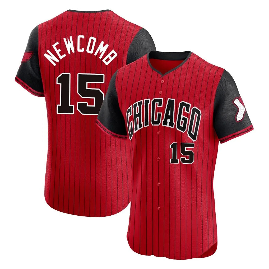Fenge C.White Sox #15 Sean Newcomb Player Red City Connect Limited Elite Home Stitched Jerseys