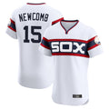 Fenge C.White Sox #15 Sean Newcomb Player White T-shirt Limited Elite Home Stitched Jerseys