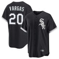 Fenge C.White Sox #20 Miguel Vargas Player Black Home Game Stitched Jerseys