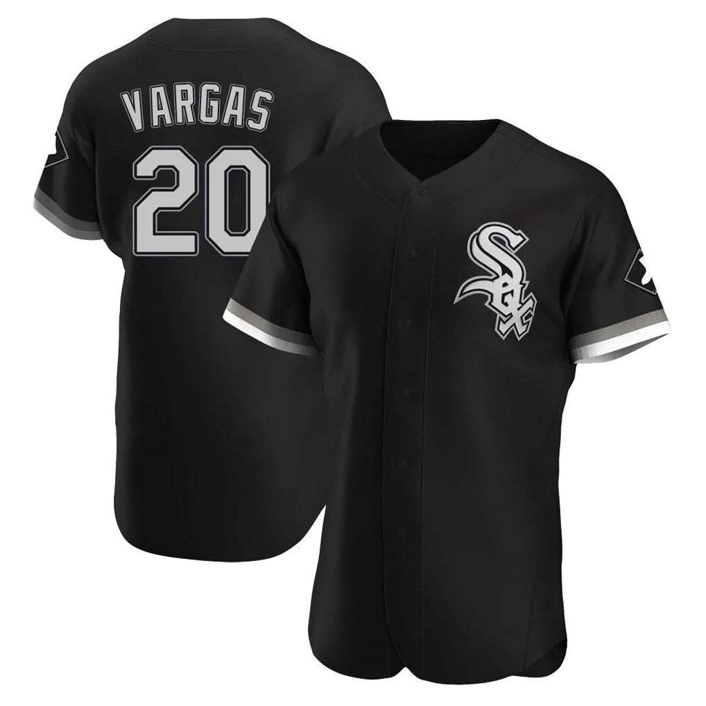 Fenge C.White Sox #20 Miguel Vargas Player Black Limited Elite Home Stitched Jerseys