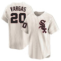 Fenge C.White Sox #20 Miguel Vargas Player Cream Cooperstown Collection Limited Home Stitched Jerseys