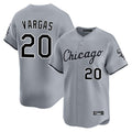 Fenge C.White Sox #20 Miguel Vargas Player Gray Road Limited Home Stitched Jerseys