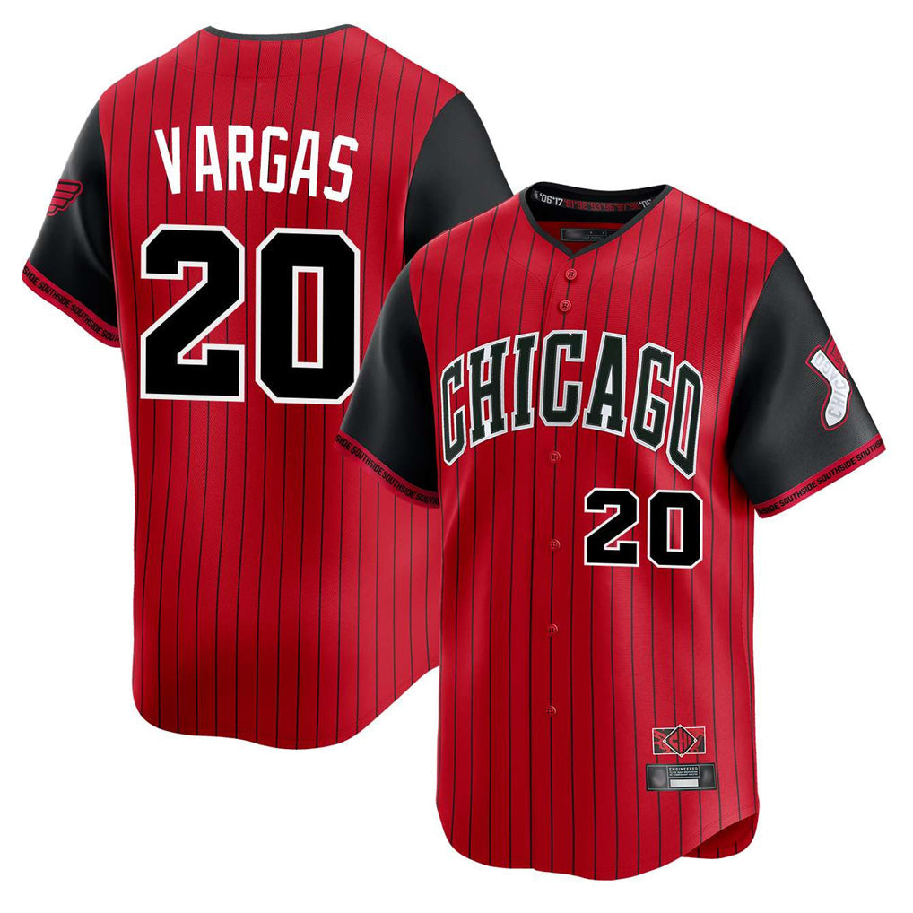 Fenge C.White Sox #20 Miguel Vargas Player Red City Connect Limited Home Stitched Jerseys