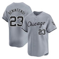Fenge C.White Sox #23 Andrew Benintendi Player Gray Road Limited Home Stitched Jerseys