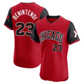Fenge C.White Sox #23 Andrew Benintendi Player Red City Connect Limited Elite Home Stitched Jerseys