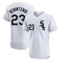 Fenge C.White Sox #23 Andrew Benintendi Player White Stripe Limited Elite Home Stitched Jerseys