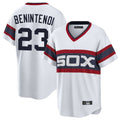 Fenge C.White Sox #23 Andrew Benintendi Player White T-shirt Home Game Stitched Jerseys