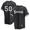 Fenge C.White Sox #50 Lenyn Sosa Player Black City Connect Home Game Stitched Jerseys