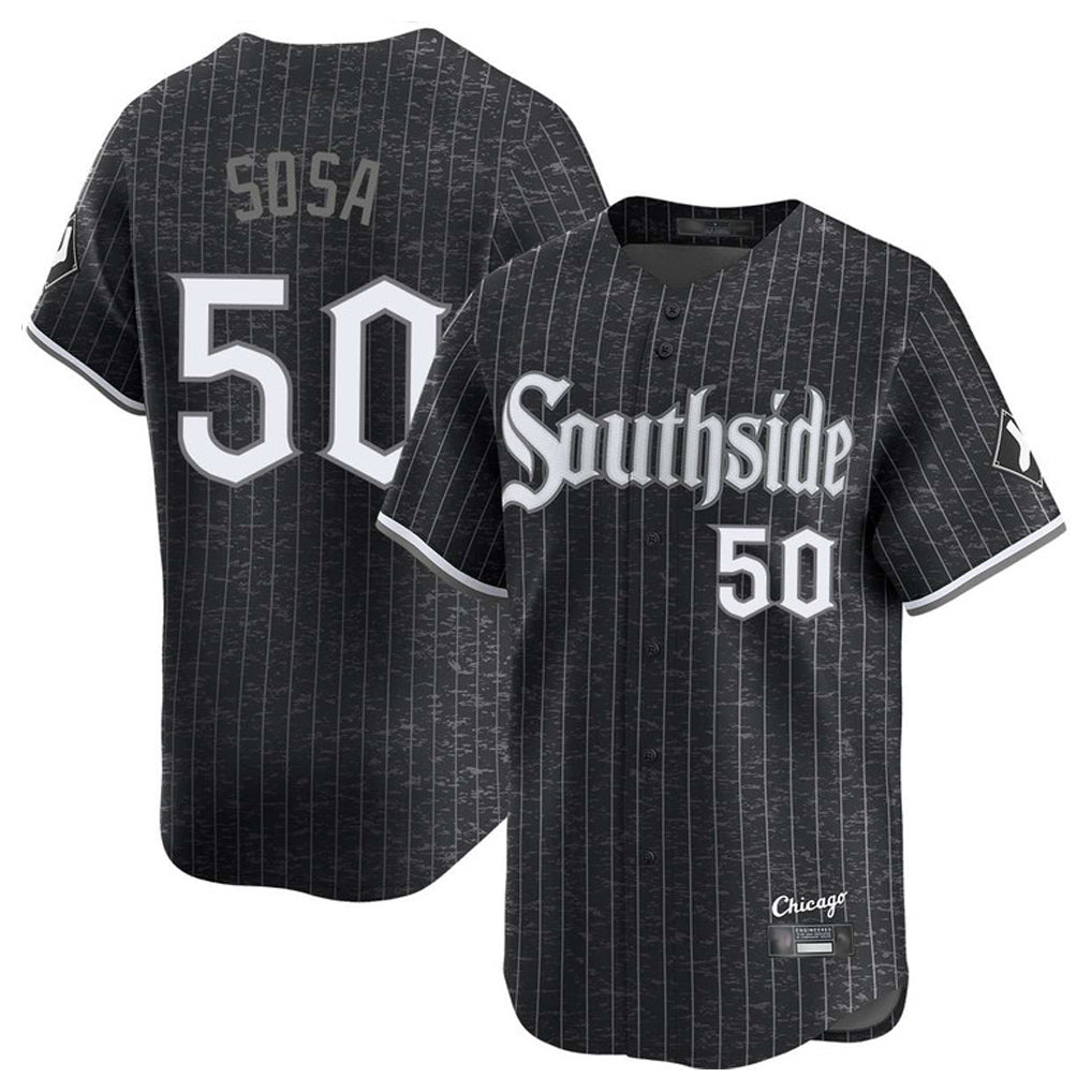 Fenge C.White Sox #50 Lenyn Sosa Player Black City Connect Limited Home Stitched Jerseys