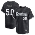 Fenge C.White Sox #50 Lenyn Sosa Player Black City Connect Limited Home Stitched Jerseys