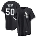 Fenge C.White Sox #50 Lenyn Sosa Player Black Home Game Stitched Jerseys