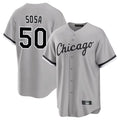 Fenge C.White Sox #50 Lenyn Sosa Player Gray Home Game Stitched Jerseys