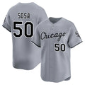 Fenge C.White Sox #50 Lenyn Sosa Player Gray Road Limited Home Stitched Jerseys