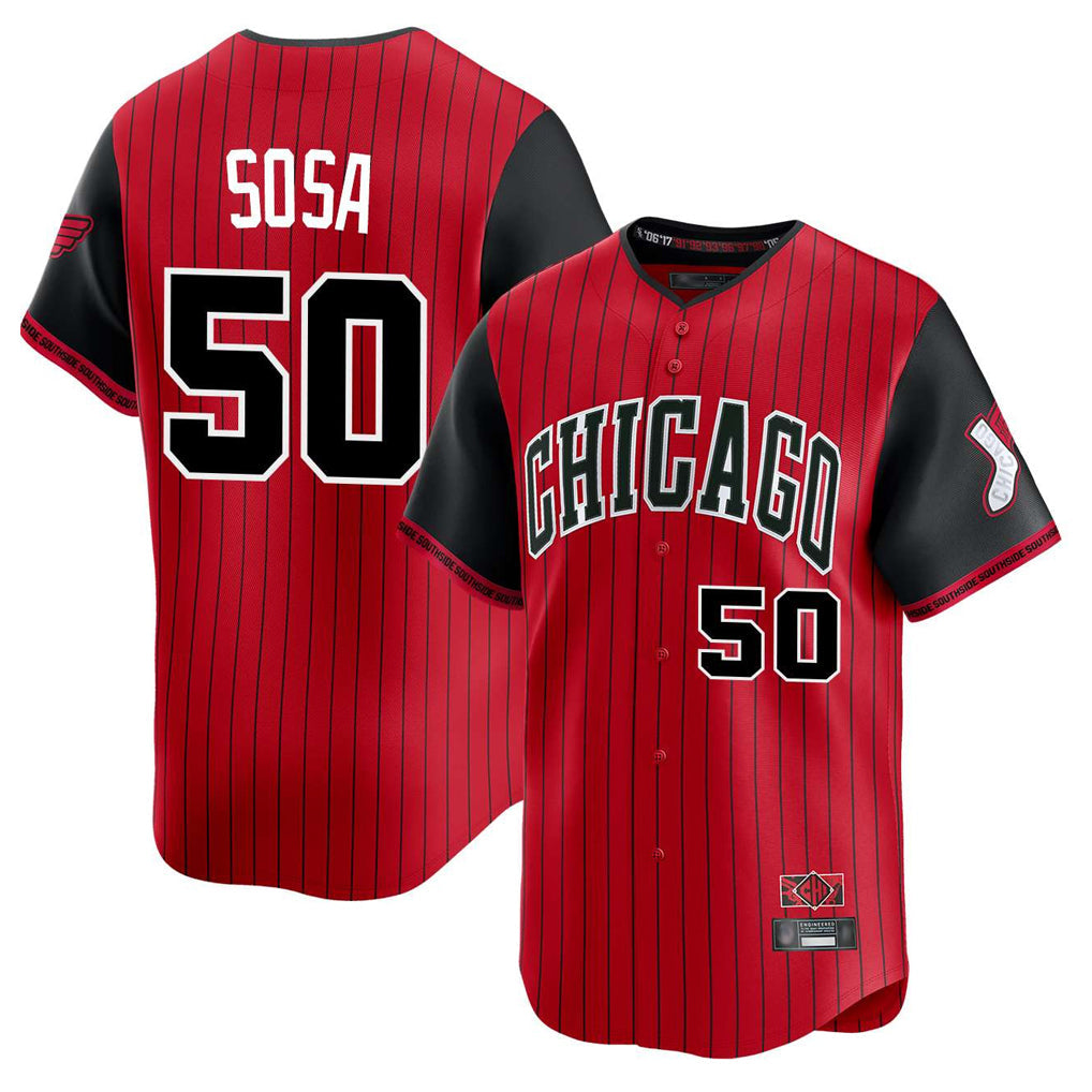 Fenge C.White Sox #50 Lenyn Sosa Player Red City Connect Limited Home Stitched Jerseys