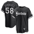 Fenge C.White Sox #58 Seranthony Dom¡§anguez Player Black City Connect Home Game Stitched Jerseys
