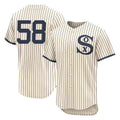 Fenge C.White Sox #58 Seranthony Dom¡§anguez Player Cream Field of Dreams Limited Elite Home Stitched Jerseys