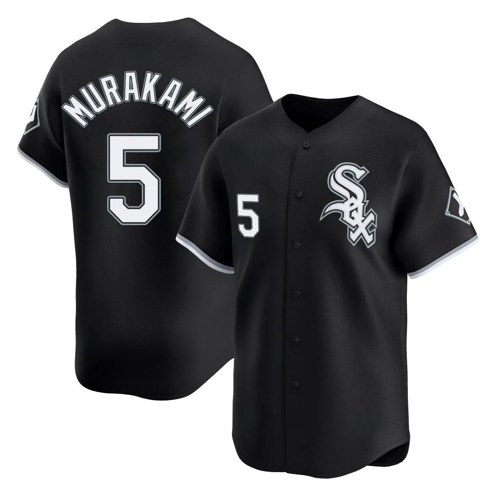 Fenge C.White Sox #5 Munetaka Murakami Player Black Limited Home Stitched Jerseys