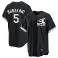 Fenge C.White Sox #5 Munetaka Murakami Player Black Spring Training Game Stitched Jerseys