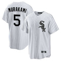 Fenge C.White Sox #5 Munetaka Murakami Player White Stripe Home Game Stitched Jerseys