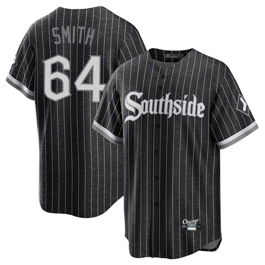 Fenge C.White Sox #64 Shane Smith Player Black City Connect Home Game Stitched Jerseys