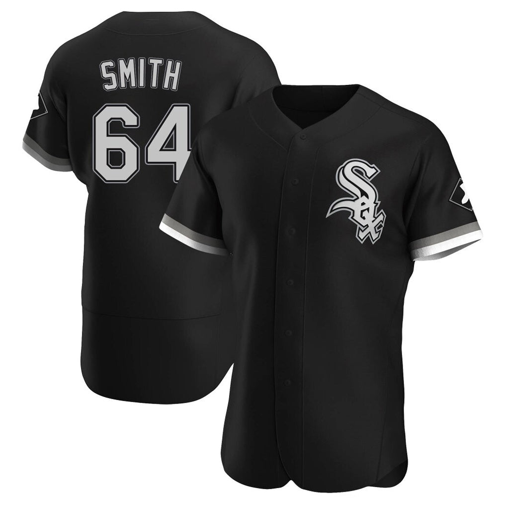 Fenge C.White Sox #64 Shane Smith Player Black Limited Elite Home Stitched Jerseys