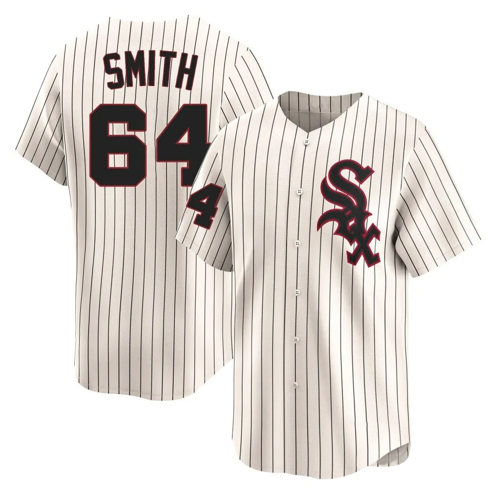 Fenge C.White Sox #64 Shane Smith Player Cream Cooperstown Collection Limited Home Stitched Jerseys